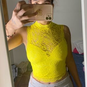 Lace turtle neck Top 💗